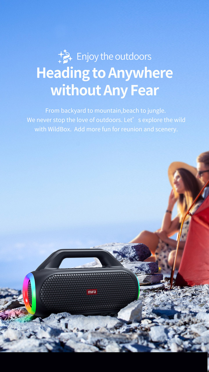 WildBox Bluetooth Speaker - MIFA® Audio | TWS Earbuds | Camping